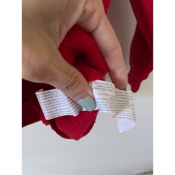 NBA Chicago Bulls Basketball Crewneck Sweatshirt Red Black Kids Size 9-10 - Picture 8 of 8